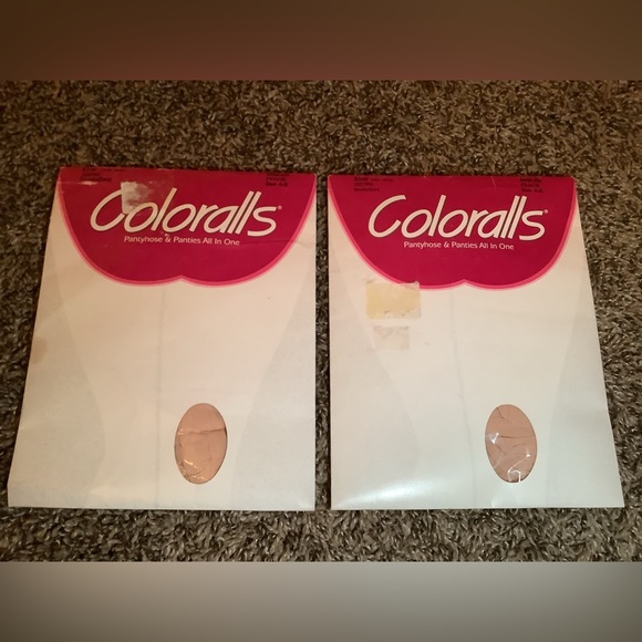 Coloralls Accessories - Lot of 2 - Coloralls pantyhose & panties all in one, color peach, size: AB